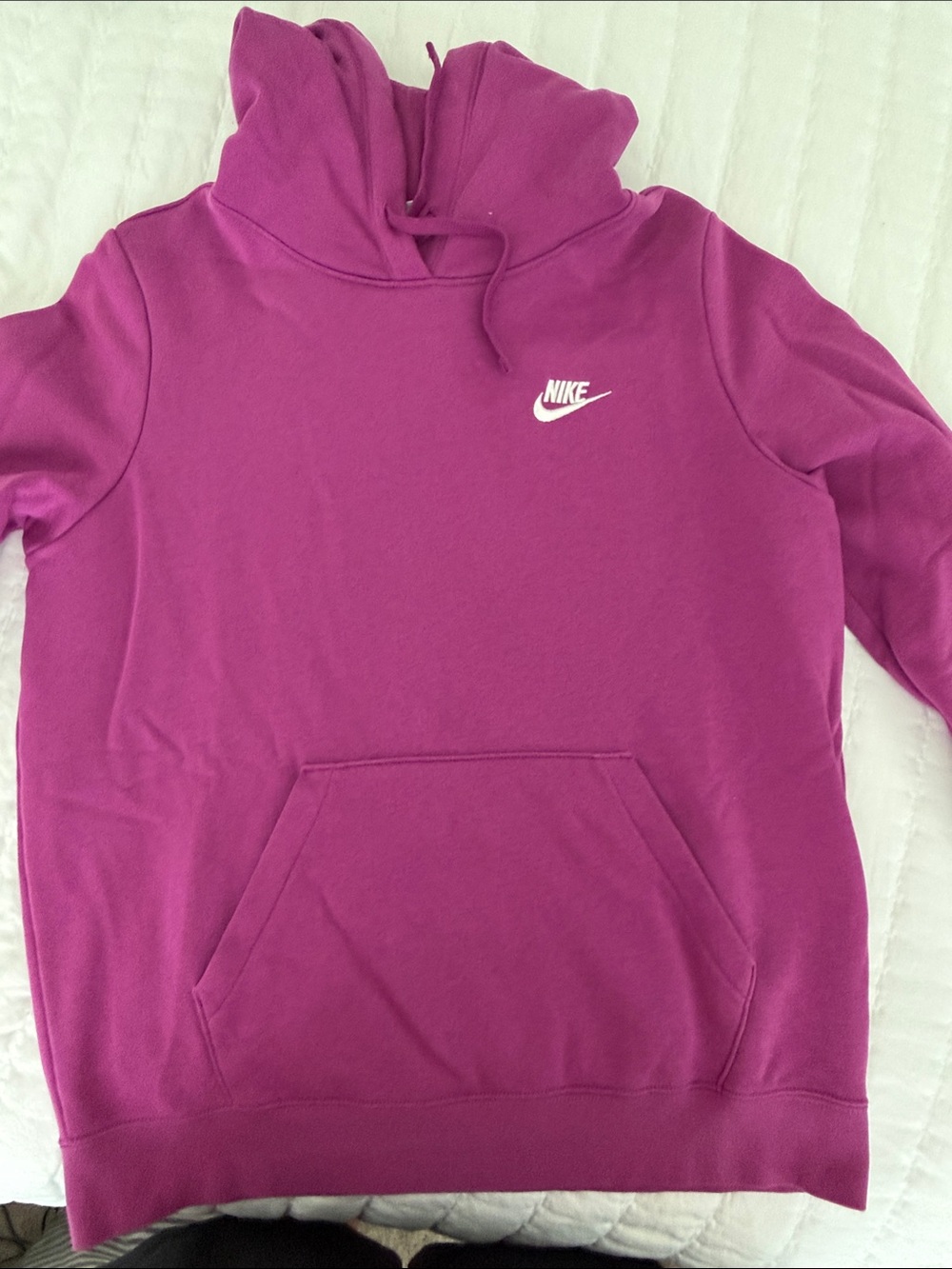 Women’s Nike Fuchsia Hoodie with White Swoosh